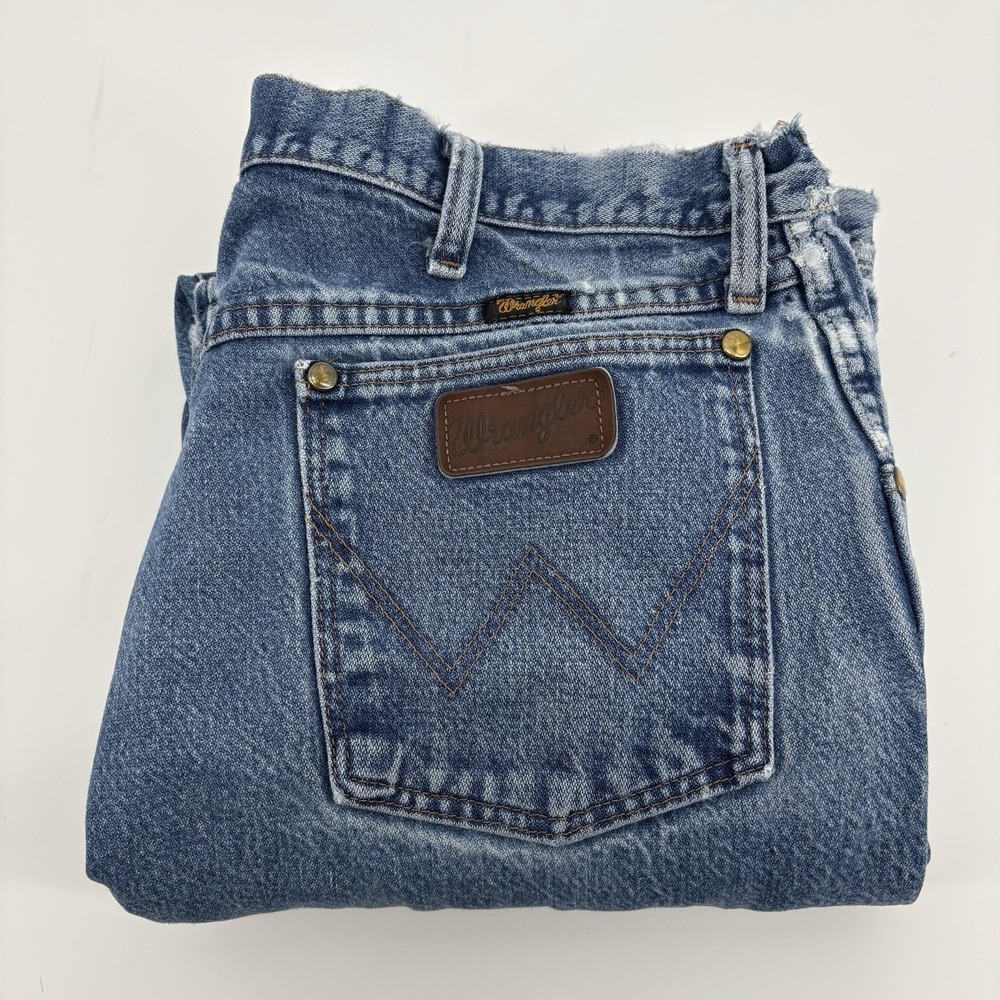 Wrangler 47MWZ Regular Straight Leg Jeans Mens 36x30 * Fits 36x29